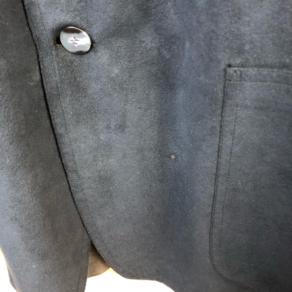 V Vintage Donmark Blue Suede Men’s Blazer - Picture 6 of 14